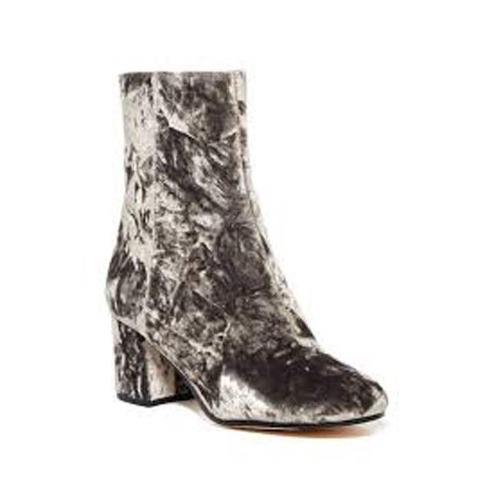 NEW Via Spiga Fletcher Crushed Velvet Ankle Boot